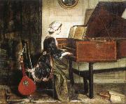 charles burney the harpsichordist oil